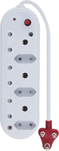 [SURH4U34RA7JZRAQ] Selectrix Surge Multiplug 6  Socket Extension Boards (White, 0.5 m)