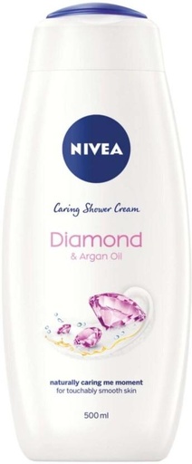 [BDWHFTE9SGGFZDE9] Nivea Diamond & Argan Oil Caring Shower Cream Body Wash (500 ml)