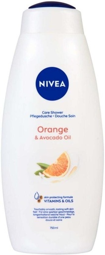 [BDWHFTE9YMFZEFZA] Nivea Orange & Avocado Oil Caring Shower Cream Body Wash (750 ml)