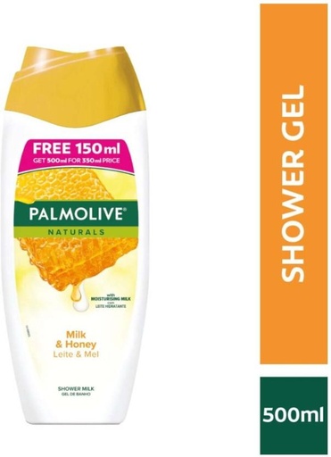 [BDWHFTE9GK8X999U] Palmolive Milk & Honey Shower Gel Body Wash (500 ml)