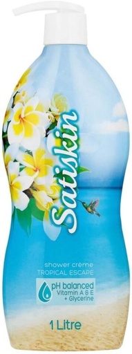 [BDWHFTE923UGNYCP] Satiskin Tropical Escape Shower Creme Body Wash (6 x 1 L)