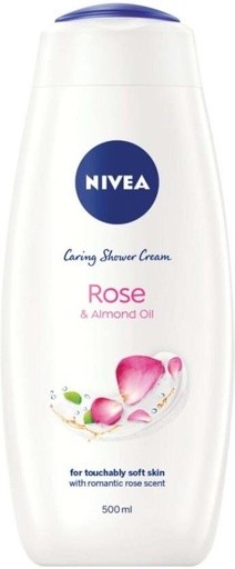 [BDWHFTE9CR9HVZJS] Nivea Rose & Almond Oil Caring Shower Gel Body Wash (6 x 500 ml)