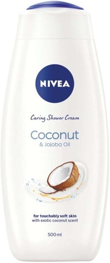 [BDWHFTE99XKZ4GPB] Nivea Coconut & Jojoba Oil Caring Shower Cream Body Wash (6 x 500 ml)