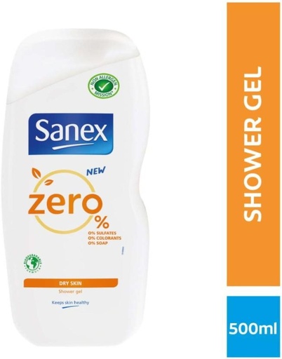 [BDWHFTE9HXAHUZZH] Sanex Zero % Dry Skin Shower Gel Body Wash (6 x 3000 ml)