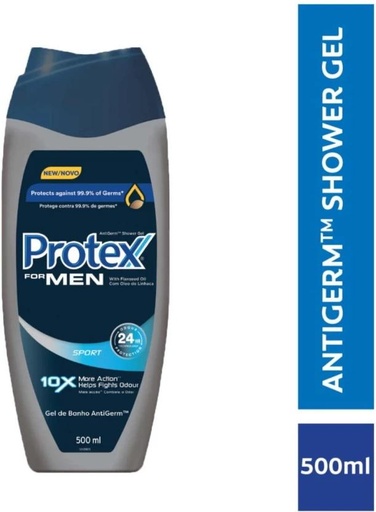 [BDWH7RHEZ2HVQKDR] Protex Shower Gel Men Sport Body Wash (6 x 500 ml)