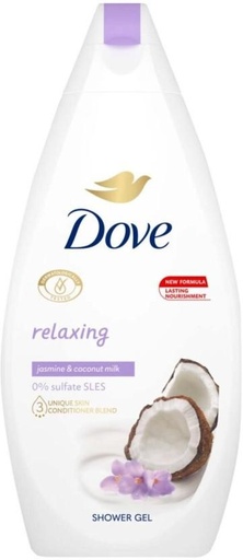 [BDWHBYFPD8AW7BQM] Dove Shower Gel Relaxing Coco Body Wash (6 x 450 ml)