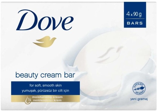 [SOAH2BQ3ZW2W9CN6] Dove Beauty Cream Bar Moisturing Cream (4 x 90 g)