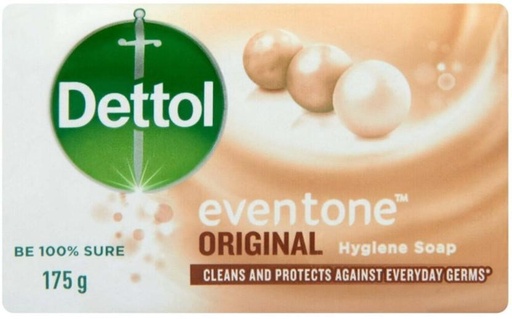 [SOAH2BQ3GQC2MAJF] Dettol Eventone Original Hygiene Soap Eventone (175 g)