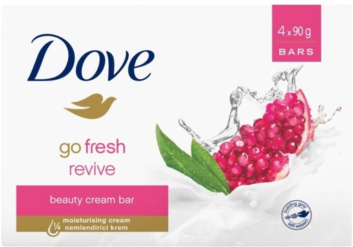 [SOAH2BQ3ZYHCCHYX] Dove Go Fresh Revive Beauty Cream Bar Go Fresh (4 x 90 g)