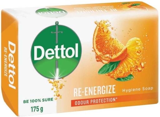 [SOAH2BQ3JZJQZVVP] Dettol Re-Energize Soap Satsuma & Orange (175 g)