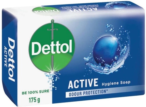 [SOAH2BQ34EVHGTHK] Dettol Active Hygiene Soap Sea Minerals and Ylang Ylang (12 x 175 g)