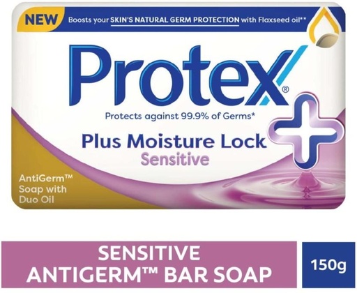 [SOAH2BQ3ESBGGYMF] Protex Plus Moisture Lock Sensitive Soap Plus Moisture Lock (150 g)