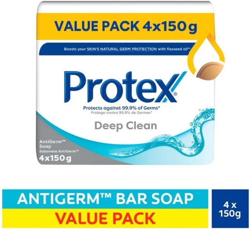 [SOAH2BQ3AFBGHB4H] Protex Deep Clean Anti Germ Bar Soap Deep Clean (24 x 150 g)