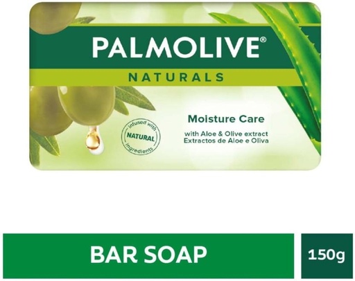 [SOAH4YU3AHPAGQJD] Palmolive Naturals Moisture Care Bar Soap Olive And Aloe (96 x 150 g)