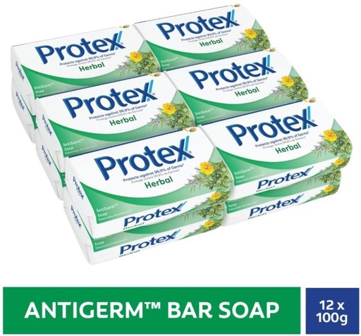 [SOAH2BQ32FXXVXTZ] Protex Anti Germ Bar Soap Herbal (12 x 100 g)