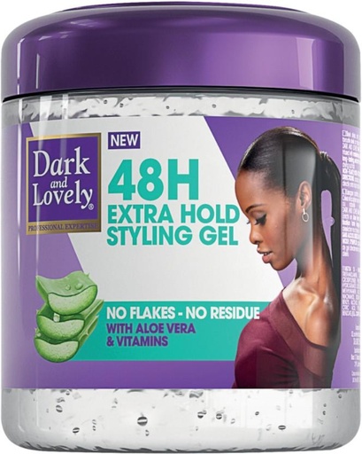[HSYHFZVHQ63TMYAW] Dark & Lovely 48H Extra Hold Styling Gel Normal Hair (450 ml)