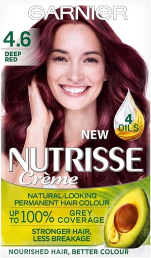 [HCUH4V9CGKRJK6QJ] Garnier Nutrisse Creme 4.6 Deep red , Red