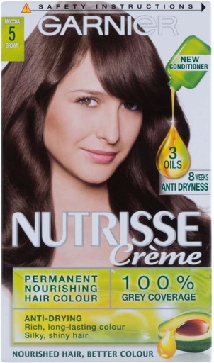 [HCUH4V9CXTUFVHGX] Garnier Nutrisse Creme 5 Brown , Brown