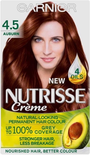 [HCUH4V9CUJGZPEWA] Garnier Nutrisse Creme 4.5 Auburn , Black