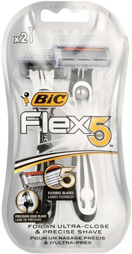 [SRZH27HGG4DQ24PH] Bic Flex 5 Blade Male Disposable Razor Men