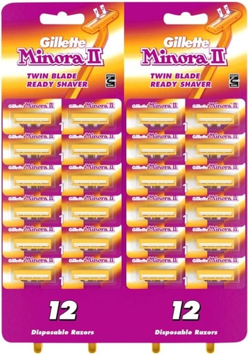 [SRZH7TTCGFNXVDUK] Gillette Minora Disposable Razors Men