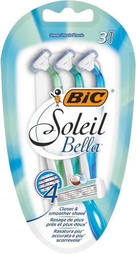 [SRZH2YXQN44QEYPK] Bic Soleil Bella Blades 4 Blades Women (Pack of 20)