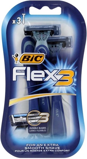 [SRZH2YXQ3SBAEZGA] Bic Flex 3 Comfort Shaver 3 Blades Men (Pack of 10)