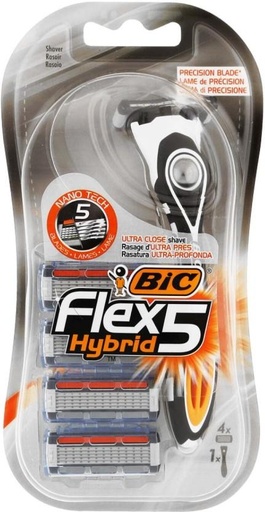 [SRZH2YXQA6F6FQK8] Bic Flex 5 Hybrid Men (Pack of 10)