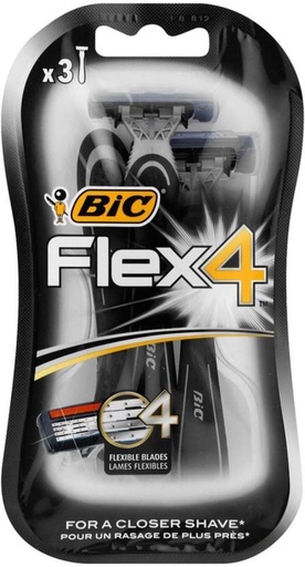 [SRZH2YXQFM3ZRZSZ] Bic Flex 4 Comfort Shaver 4 Blades Men (Pack of 10)