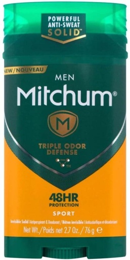 [DEOHFRWAZQQRCREZ] Mitchum Invisible Solid Deodorant | Men Sport Deodorant Spray  -  For Men (76 g)