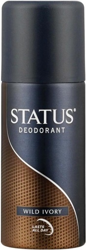 [DEOHFRWAEC8MJUGP] Status Wild Ivory Deodorant Spray  -  For Men (130 ml, Pack of 6)