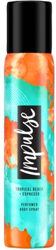 [DEOHFRWAN5NCDHKZ] Impulse Tropical Beach Espresso Deodorant Spray  -  For Women (90 ml, Pack of 6)