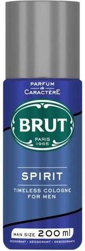 [DEOHFRWA59UP63UR] Brut Spirit Deodorant Spray  -  For Men (200 ml, Pack of 6)