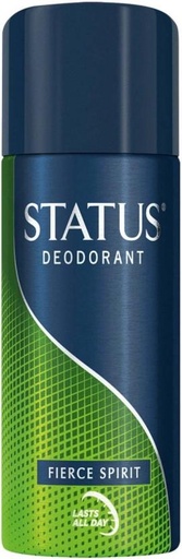 [DEOHFRWAGCQHHXNJ] Status Fierce Spirit Deodorant Spray  -  For Men (130 ml, Pack of 6)