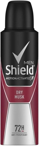 [DEOHFRWACH9GEPUH] Shield Motion Activated Dry Musk Deodorant Spray  -  For Men (900 ml, Pack of 6)