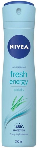 [DEOHFRVU9P2QAHEB] Nivea ANTIPERSPIRANT Fresh Energy Deodorant Spray  -  For Men (150 ml, Pack of 6)