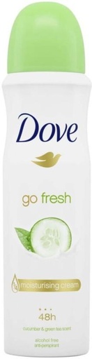 [DEOHFRVVBRARX9RX] Dove Go Fresh Moisturising Cream Deodorant Spray  -  For Women (150 ml, Pack of 6)