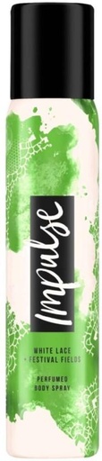 [DEOHFRWAZWNJQ3Q5] Impulse White Lace And Festival Fields Deodorant Spray  -  For Women (90 ml, Pack of 6)