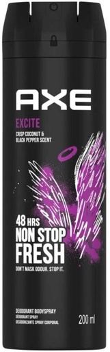 [DEOHFRWAEGPGRSPJ] Axe Excite Deodorant Spray  -  For Men (200 ml)