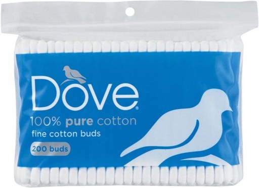 [CBPH2FZPMKPNK4XT] Dove Fine Earbuds Cotton Buds Cotton Ball Pad Bud For Men & Women (200Units)