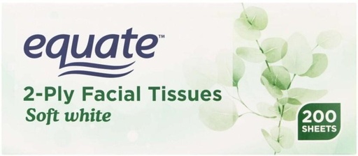 [FTEH5HPGJY9DHSK8] Equate 2 Ply Facial Dry Tissue (Pack of 200)