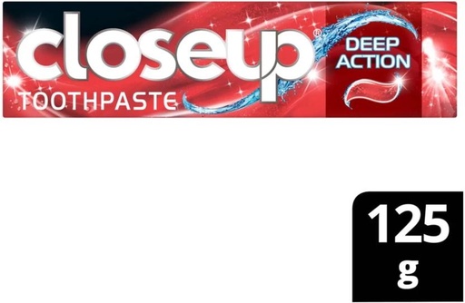 [TPAHFQQBWGTFSWMT] Close Up Deep Action Toothpaste (125 g, Pack of 6)