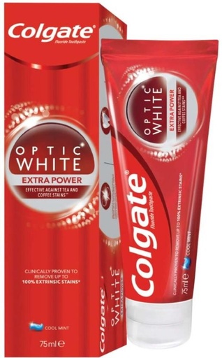 [TPAHFQQBDWF8QGNG] Colgate Optic White Extra Power Toothpaste (75 ml, Pack of 12)