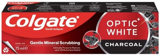 [TPAHFQQBVSS8PV4K] Colgate Optic White Charcoal Toothpaste (75 ml, Pack of 1)