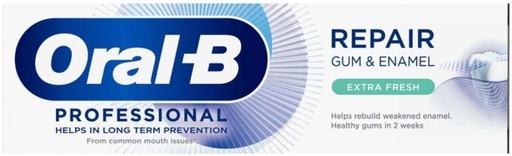 [TPAHFQQBWGXB5KZS] Oral-B Repair Gum & Enamel Extra Fresh Toothpaste (75 ml, Pack of 12)