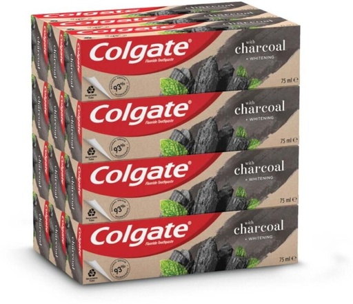 [TPAHFQQBJMWX3ZPY] Colgate With Charcoal Whitening Toothpaste (75 ml, Pack of 12)