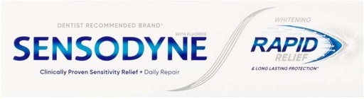 [TPAHFQQBF3W2HEAF] Sensodyne Whitening Rapid Relief Toothpaste (75 ml, Pack of 12)