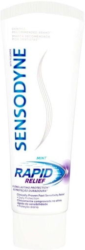 [TPAHFQQBZVEAX5ME] Sensodyne Mint Rapid Relief Toothpaste (75 ml, Pack of 12)