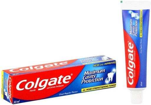 [TPAH7Z6A3RBMPYP9] Colgate Maximum Cavity Protection Toothpaste (50 ml, Pack of 12)
