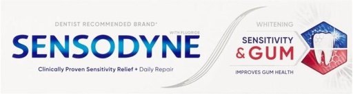 [TPAHB2FVAJQGYBHQ] Sensodyne Sensitivity & Gum Whitening Toothpaste (75 ml, Pack of 144)